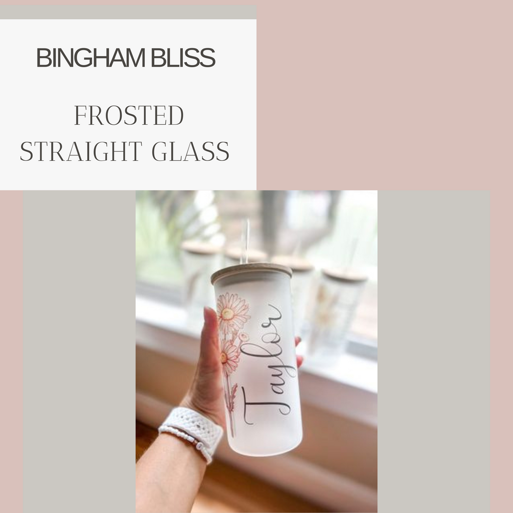 Frosted Straight Glass Cup