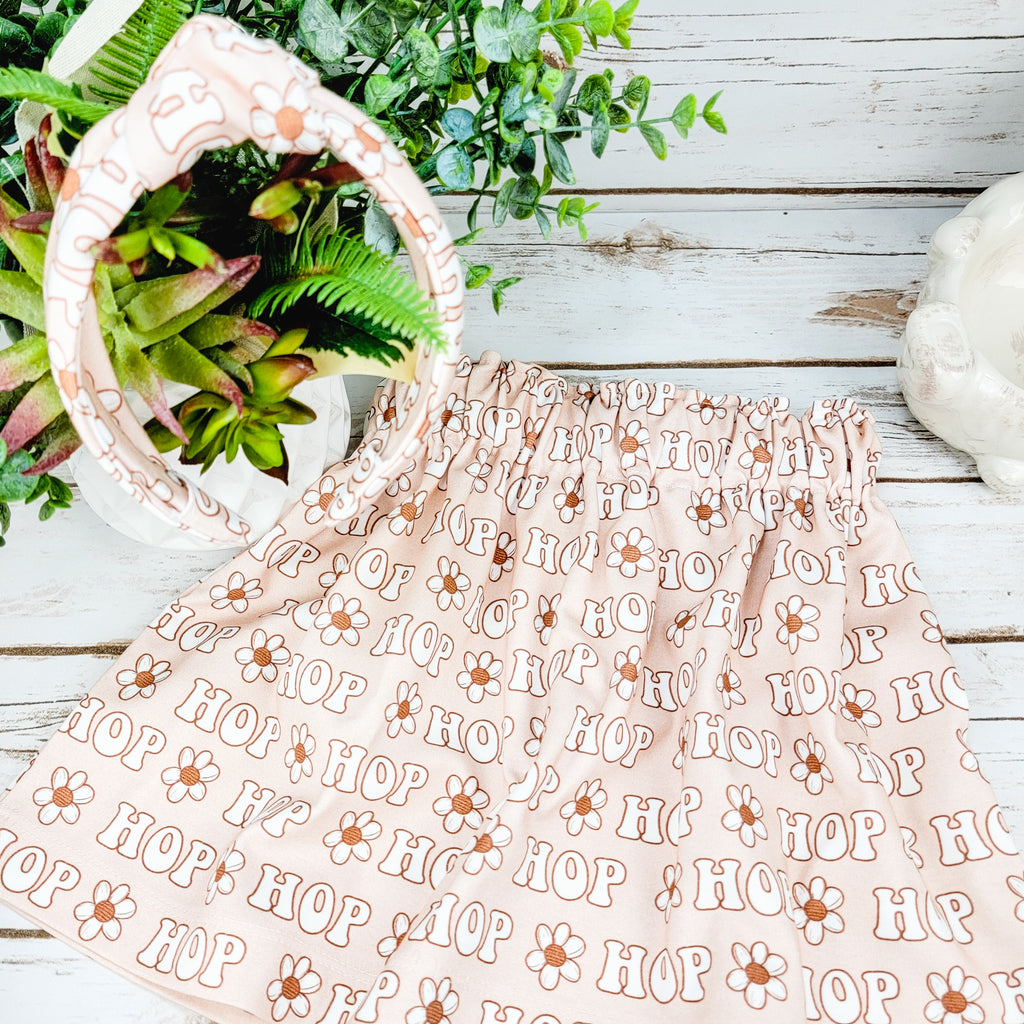 Easter Daisy HOP Baby and Toddler Skirt