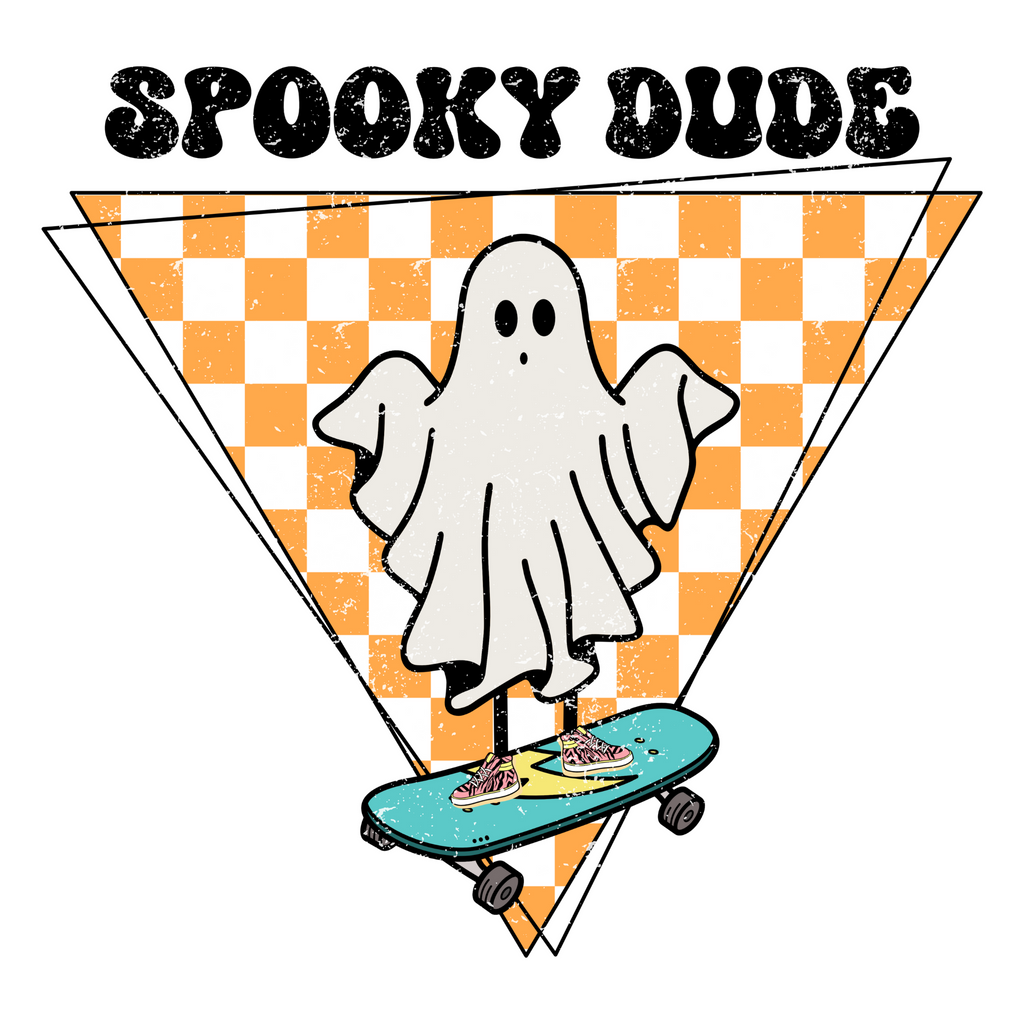 Spooky Dude on Skateboard