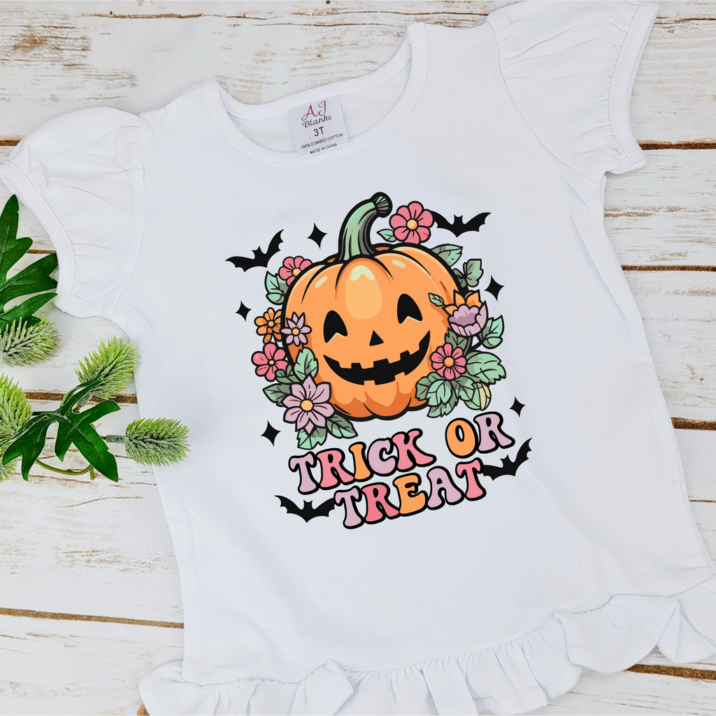 Trick or Treat Pumpkin and Florals