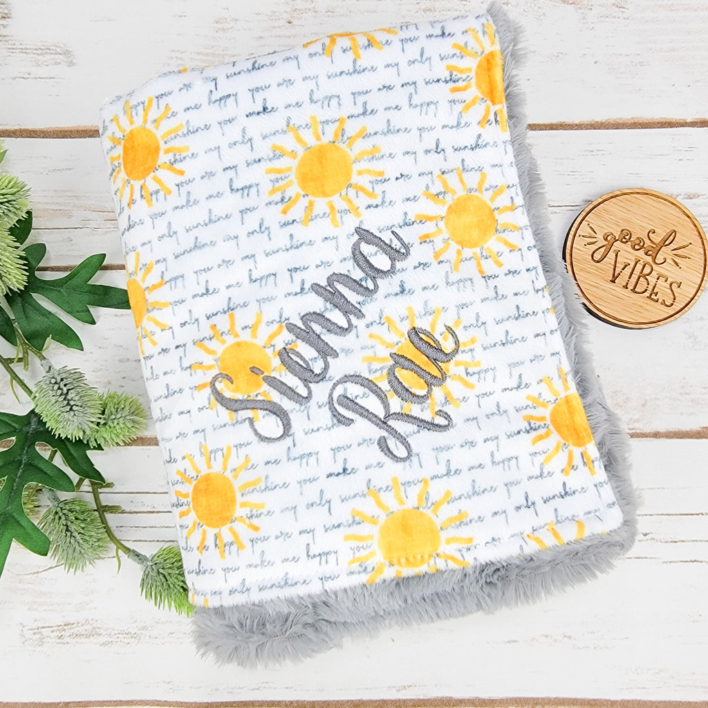 You are My Sunshine Baby and Toddler Blanket