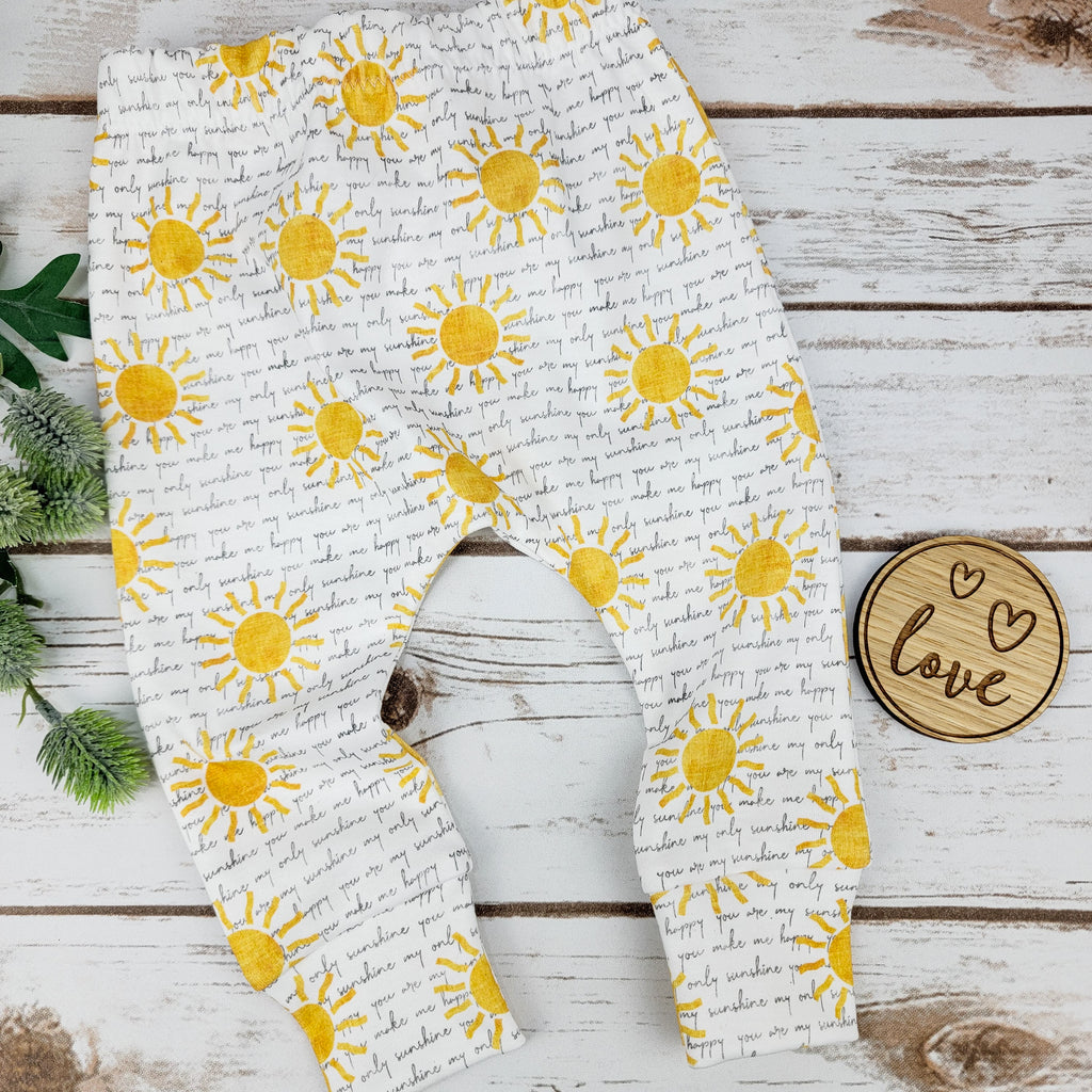 You Are My Sunshine Baby and Toddler Leggings