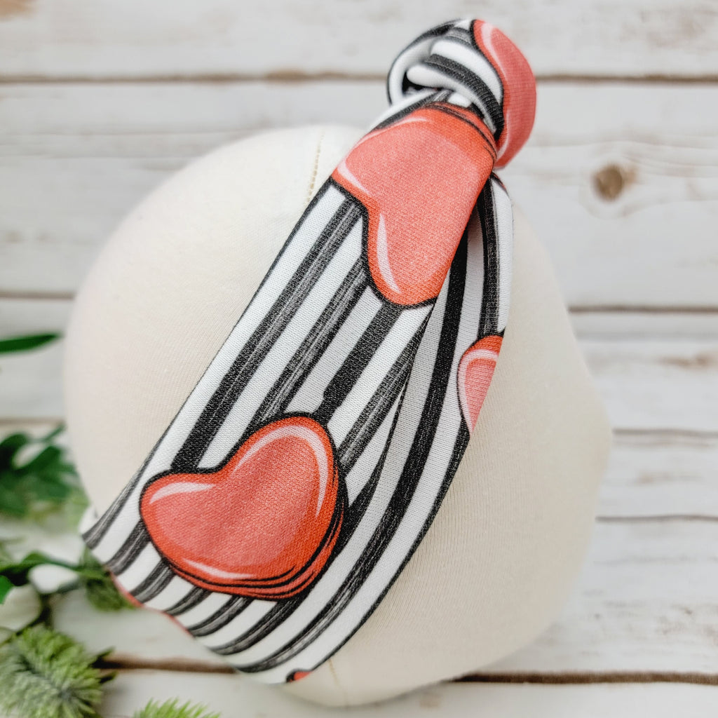 Heart Shaped Macarons Baby and Toddler Top Knot Headband