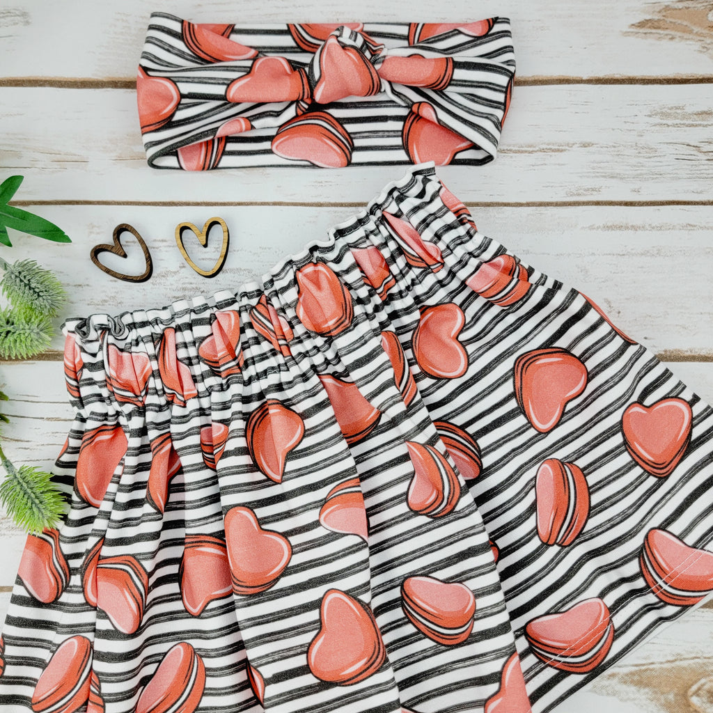 Heart Shaped Macarons Baby and Toddler Skirt