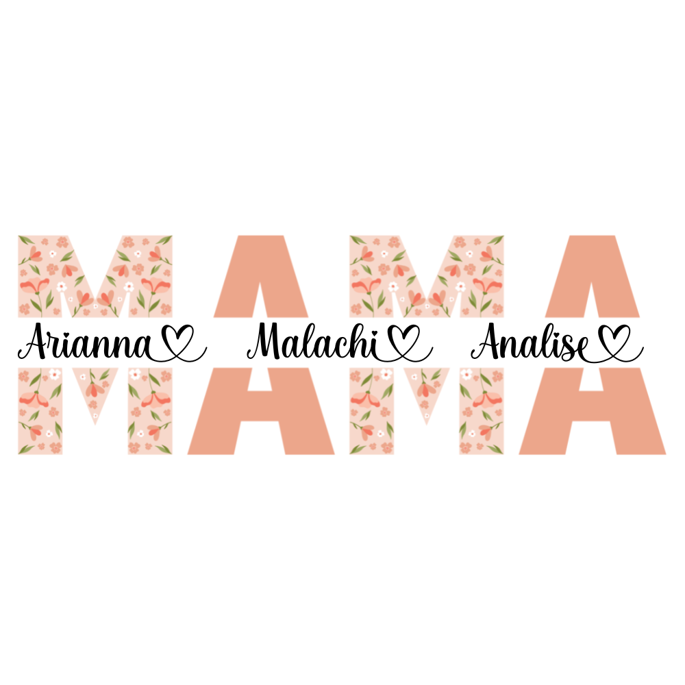 MAMA- CUSTOMIZED WITH NAMES