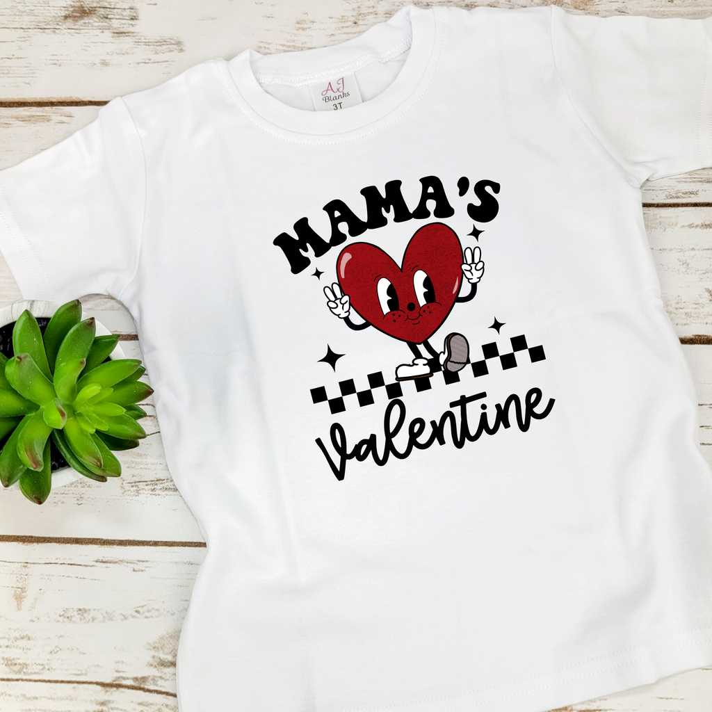 Copy of DTF - Mama's Valentines Boy Shirt - WHITE