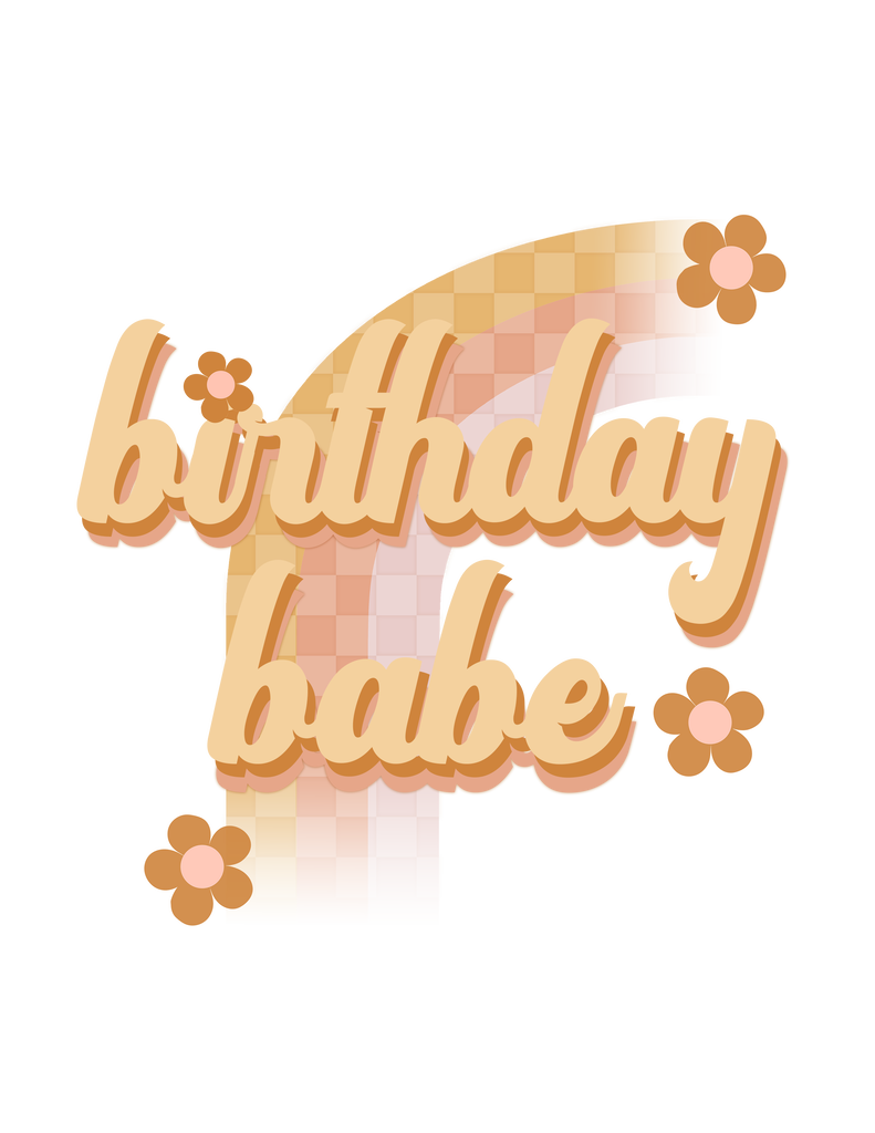 Birthday Babe- Neutral Daisy's