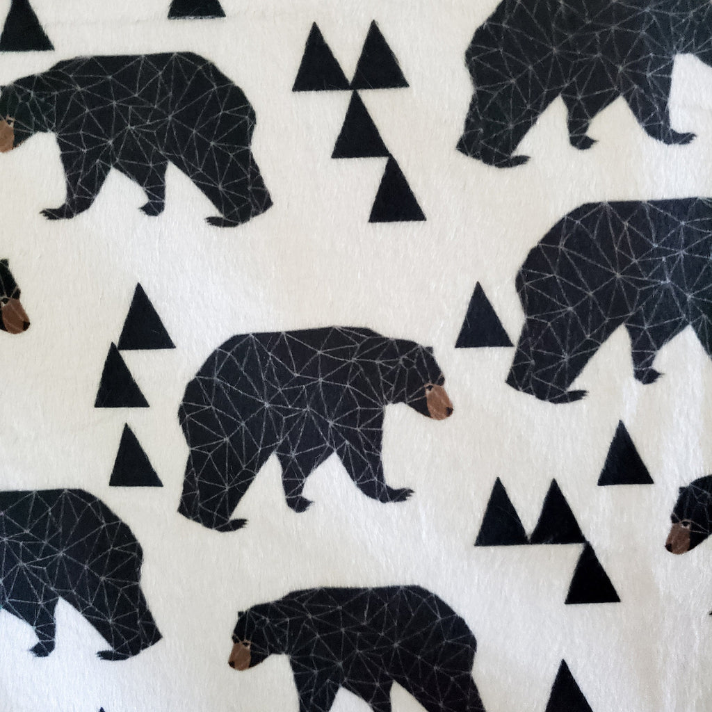 Geometric Bear Baby and Toddler  Blanket