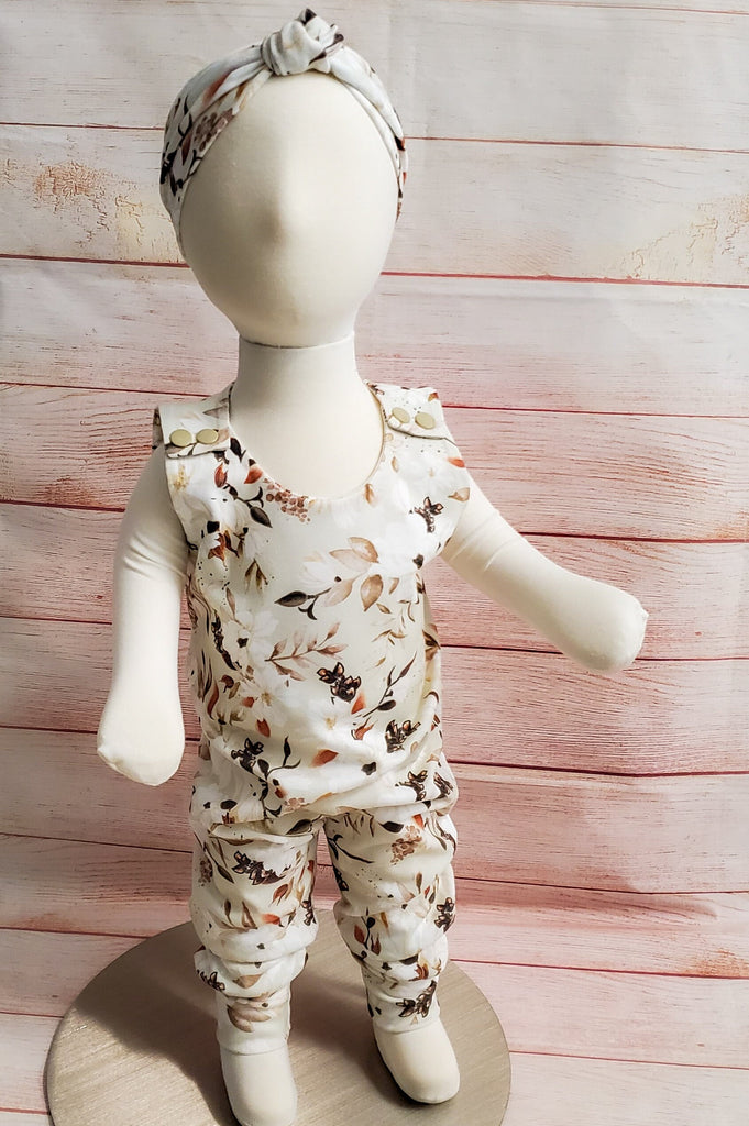 Winter Floral Baby and Toddler Romper