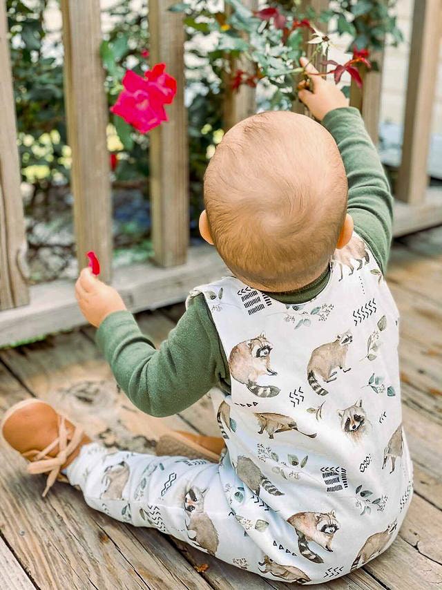 Raccoon Baby and Toddler Romper