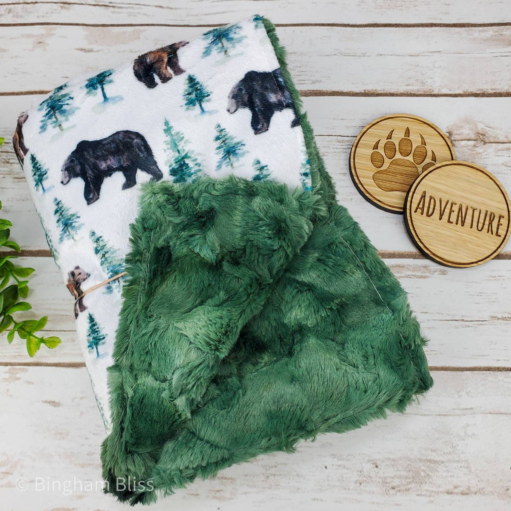 Forest Bear Baby and Toddler Blanket