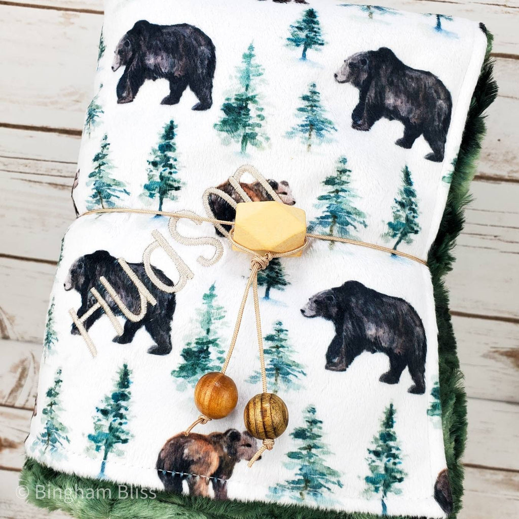 Forest Bear Baby and Toddler Blanket