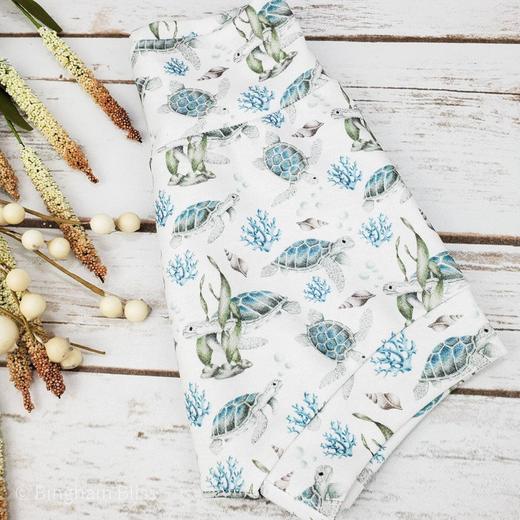 EXCLUSIVE Print Under The Sea Turtle Baby and Toddler Bummies