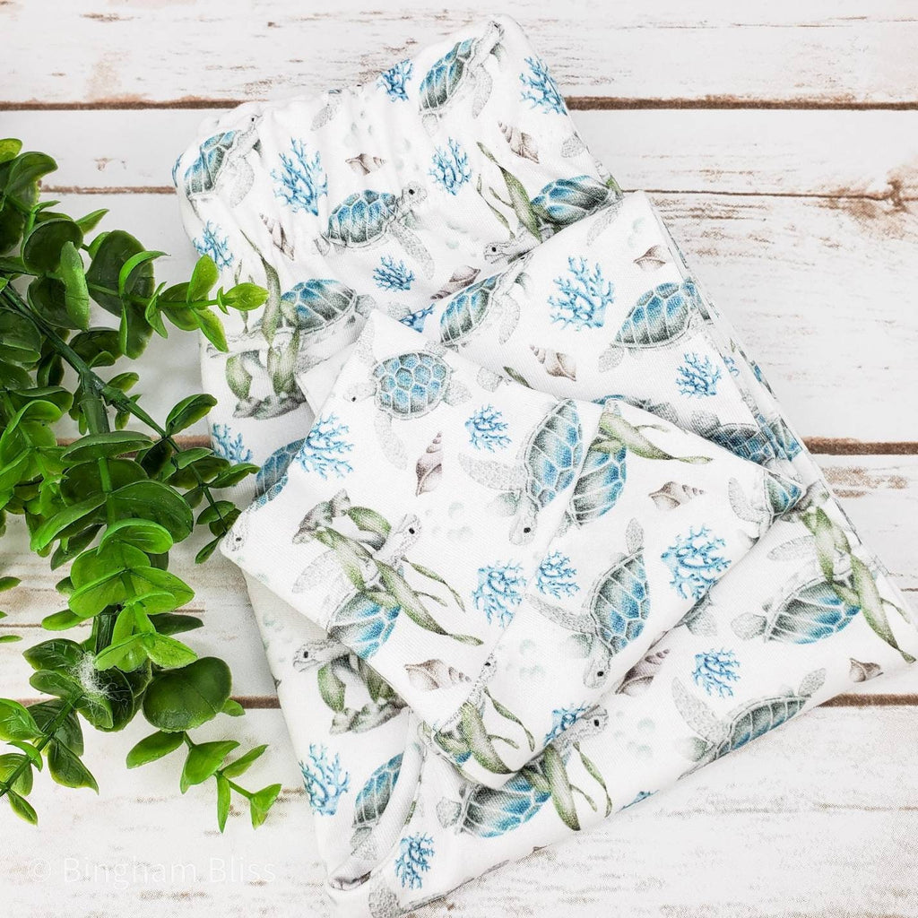 EXCLUSIVE Print Under The Sea Turtle Baby and Toddler Leggings