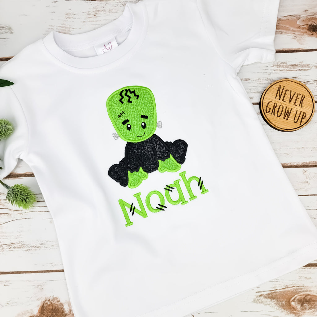 Baby Frankenstein Embroidered Shirt