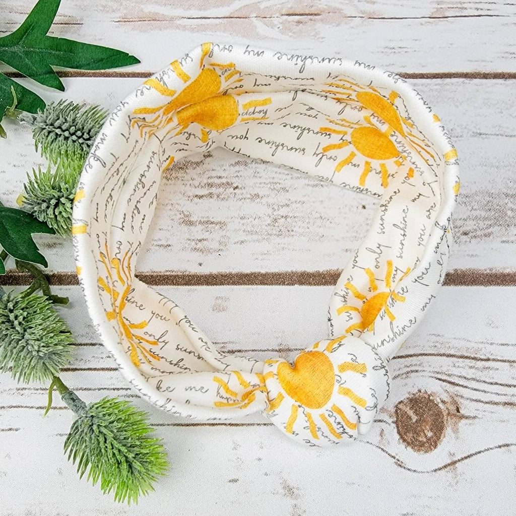 You Are My Sunshine Baby and Toddler Top Knot Headband