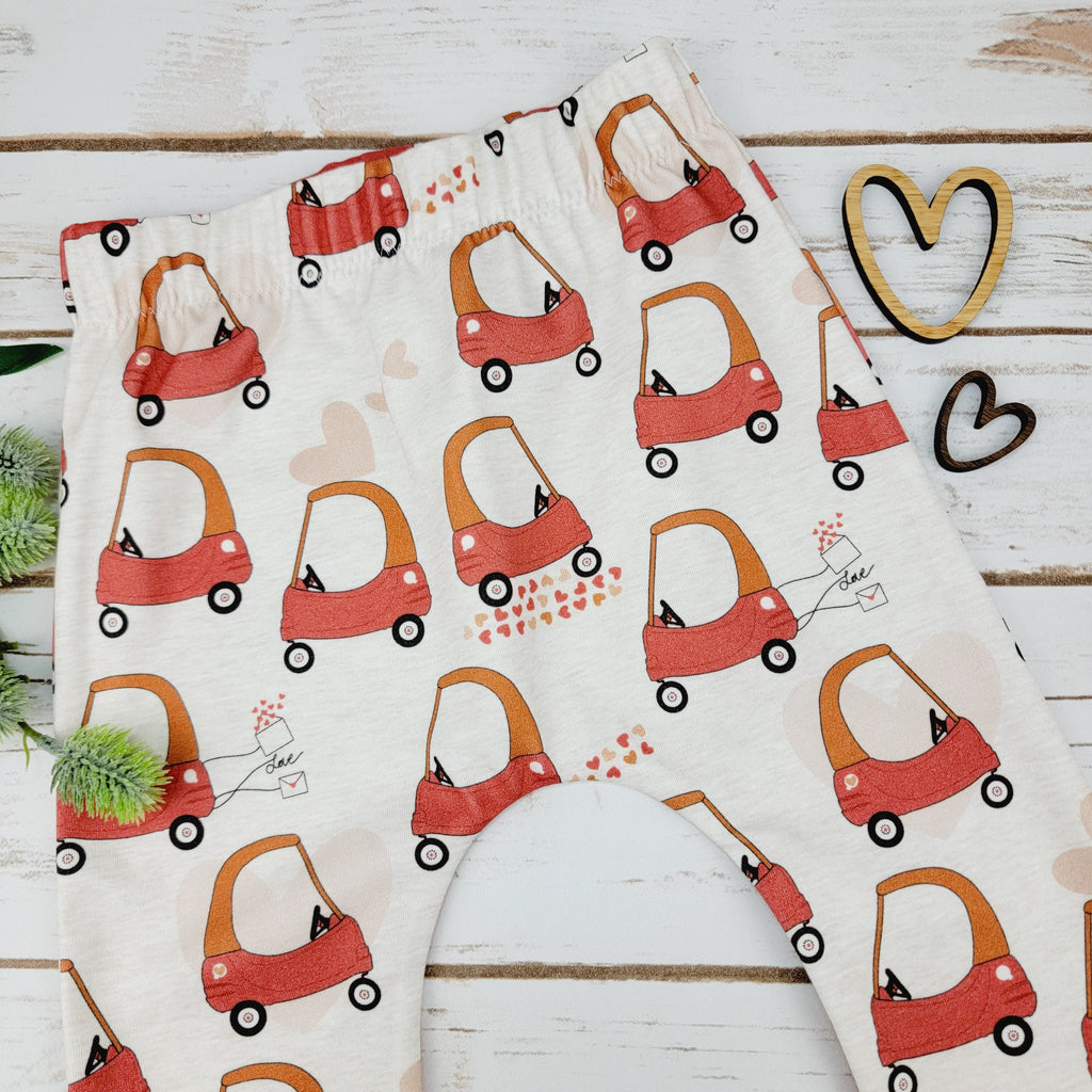 Little Red Car Baby and Toddler Leggings