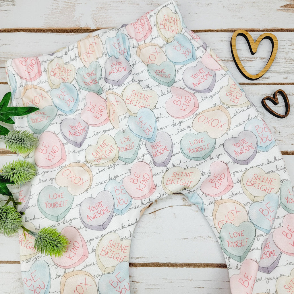 Conversation Heart Baby and Toddler Leggings